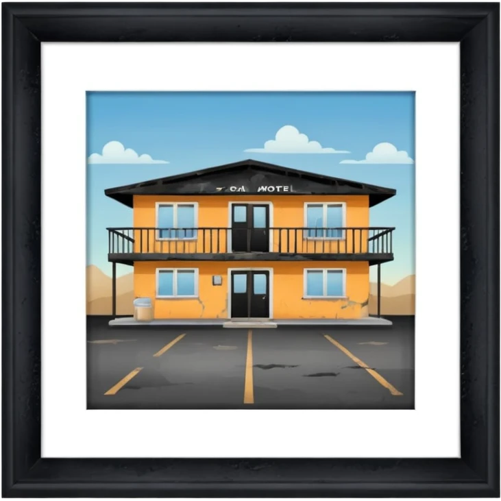 A cheap motel emoji