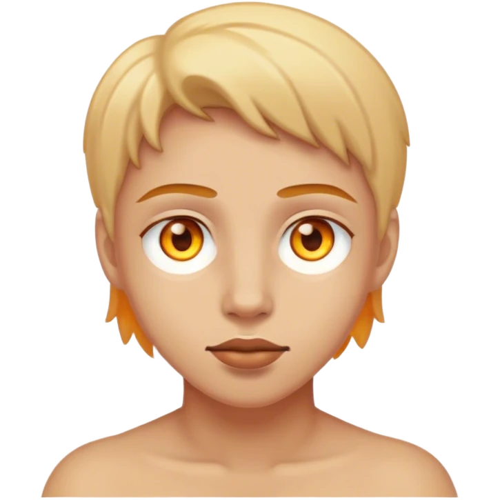 Amber colored eye emoji