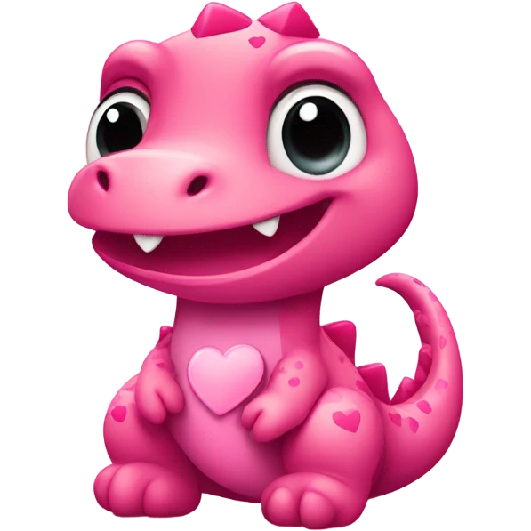 Pink Valentine’s Day emoji Dino aesthetic emoji