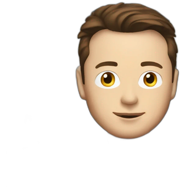 Elon Musk in a car emoji