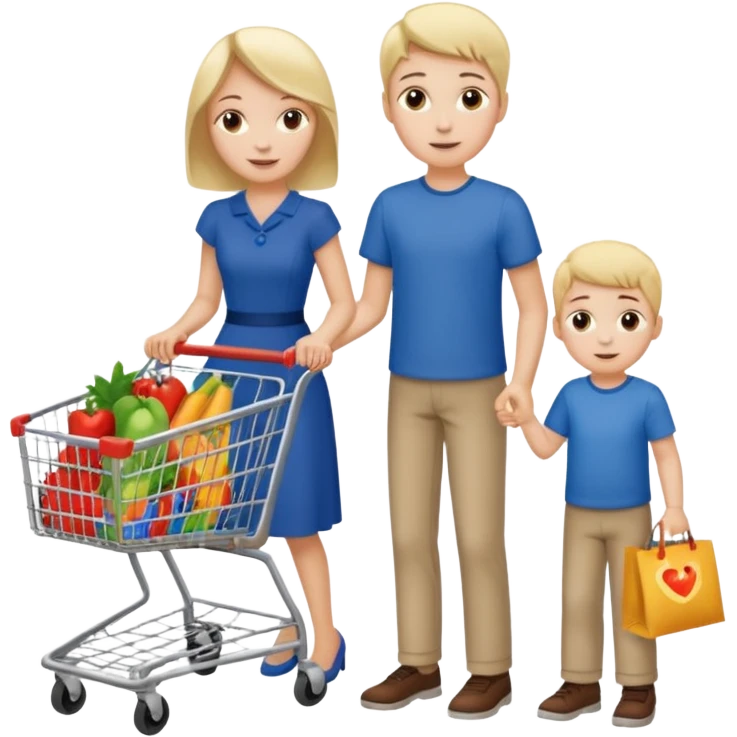 Mommy and harshil are going to the Walmart emoji