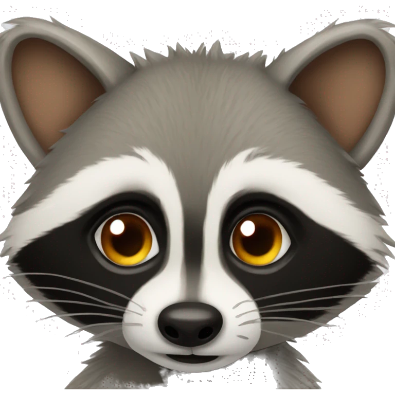 raccoon with heart eyes  emoji