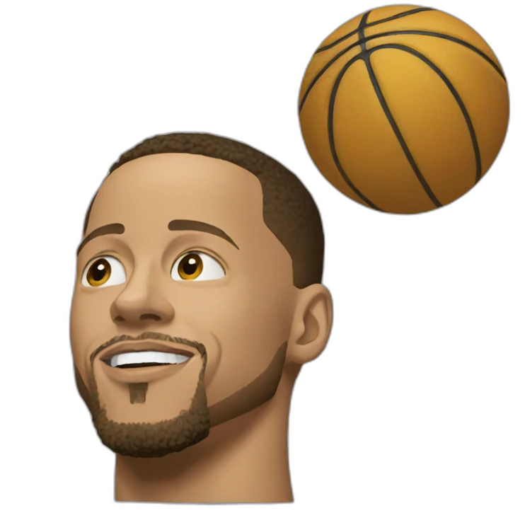steph curry head emoji