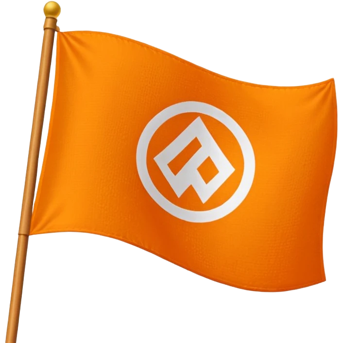 Make emoji use orange flag and 🪯 thise emoji,emoji fit in flage  emoji