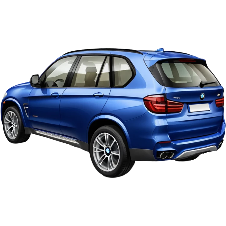 bmw x5 side profile dark blue emoji