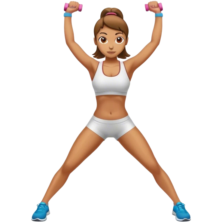 Exercising girl emoji