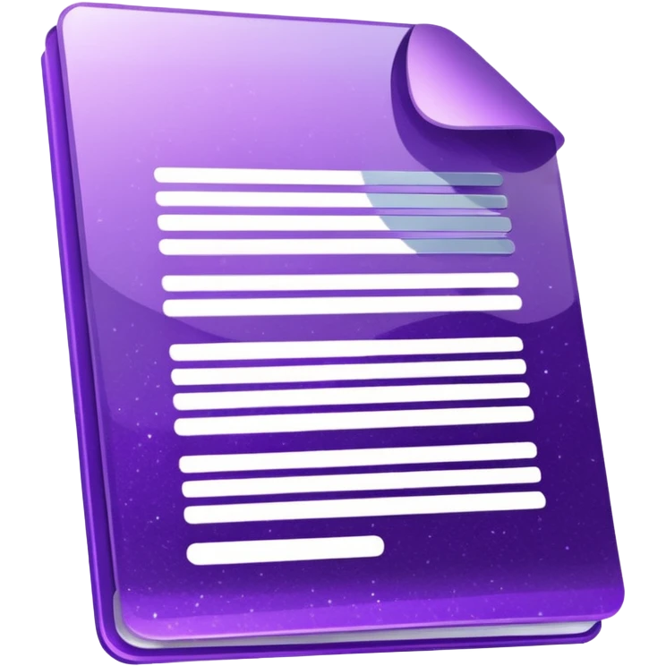 glitter purple documento nacional emoji