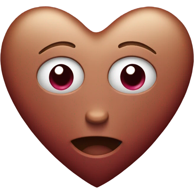 burgundy heart emoji