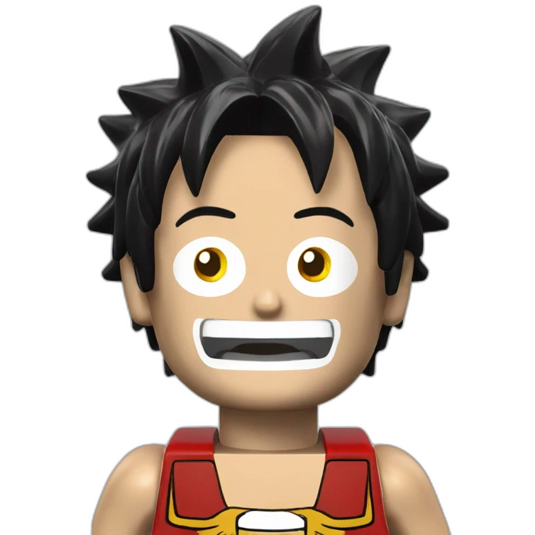 luffy LEGO emoji