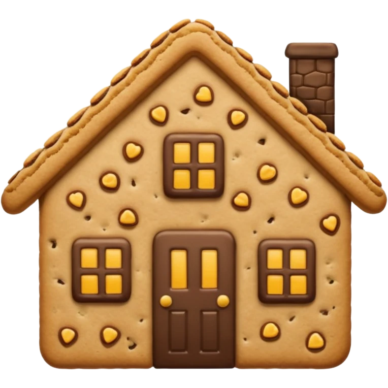 house made of cookies emoji