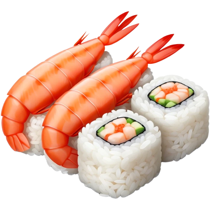Shrimp nigiri emoji