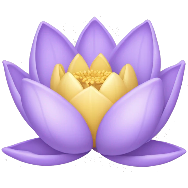 light purple lotus flower  emoji