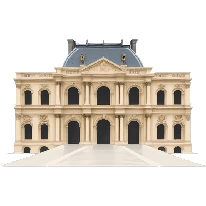 louvre museum icon Minimalist emoji