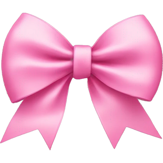 Pink bow emoji
