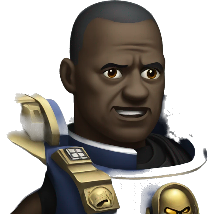 Space marine talking emoji