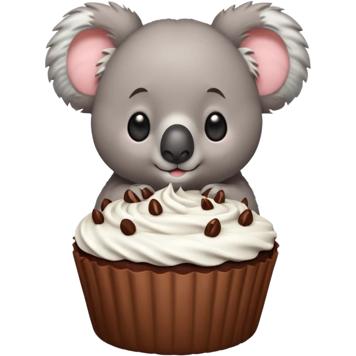 Koala cake emoji