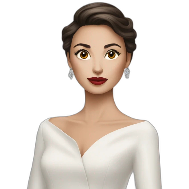 femme brune dior emoji