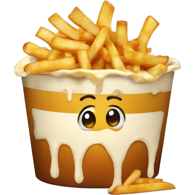 Poutine qui mange de la poutine  emoji