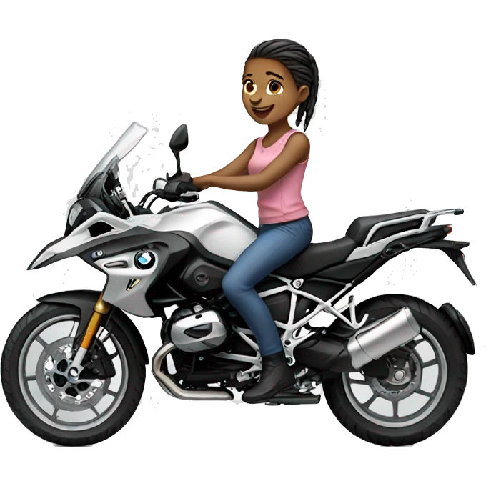 Girl on bmw emoji