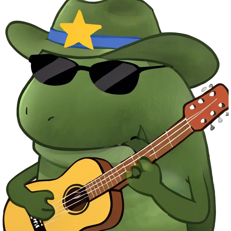 A pickle playing the guitar  emoji