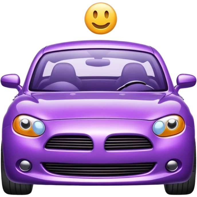 Purple car emoji