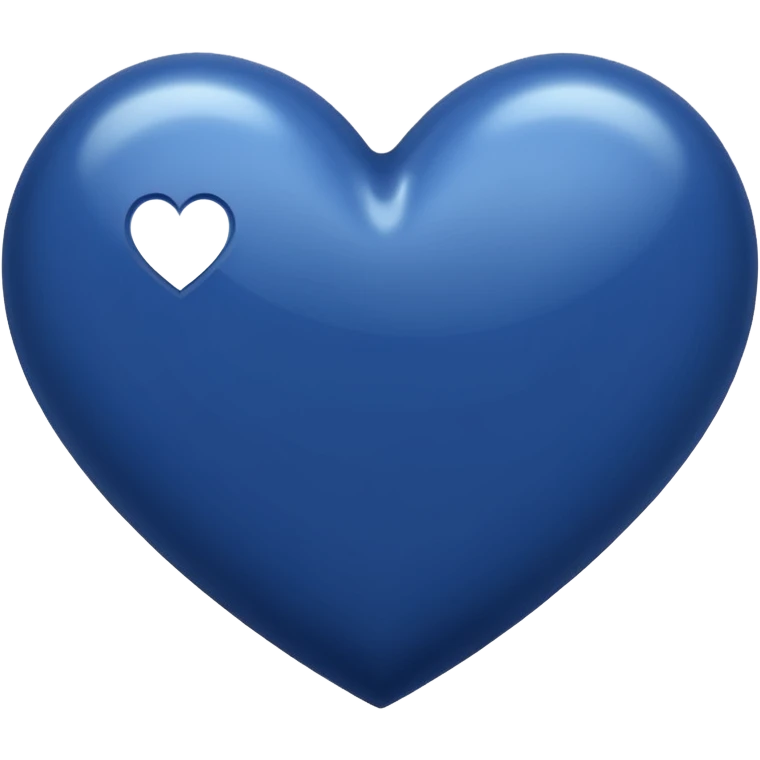 navy blue heart  emoji