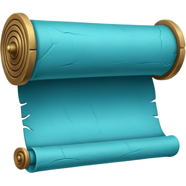 Something that symbolises history in blue/turquoise color emoji