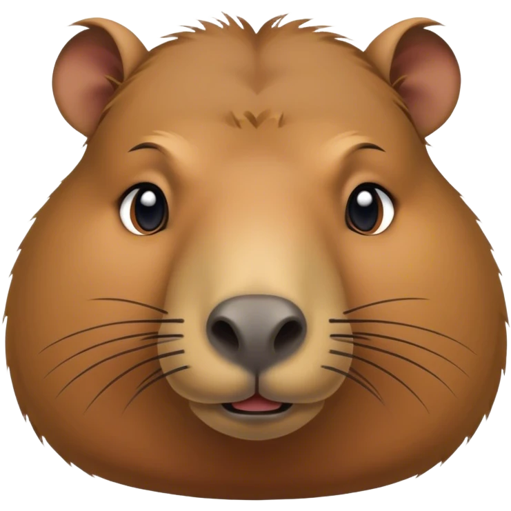 Nervous capybara  emoji
