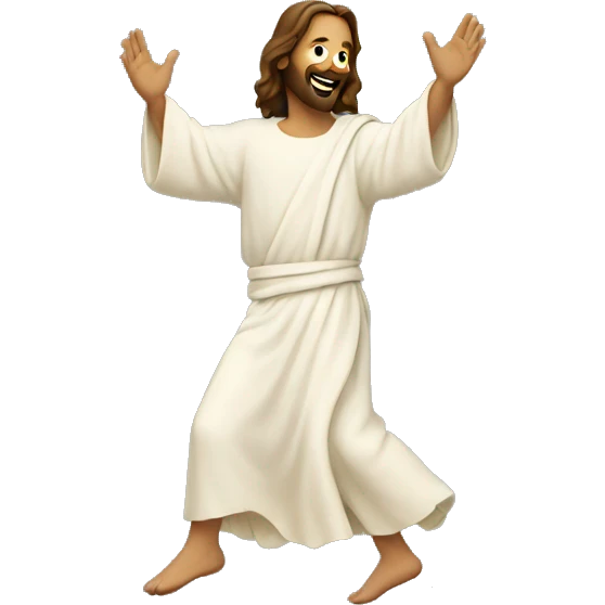 jesus dancing   emoji