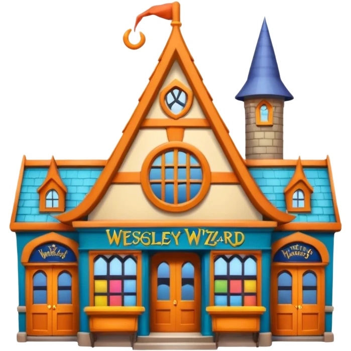 Weasley’s wizard wheezes shop Harry Potter style emoji