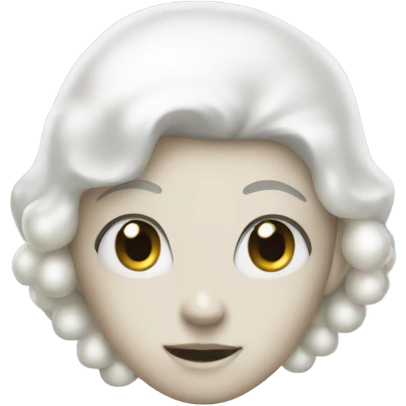 white pearl  emoji