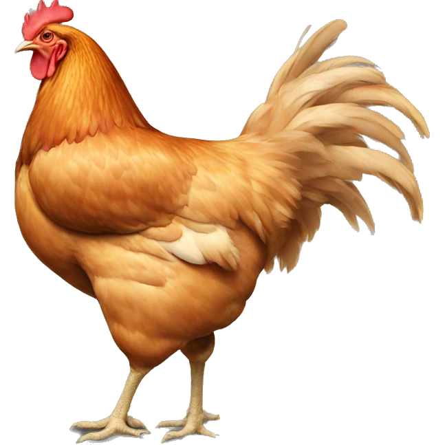 Chicken butt emoji