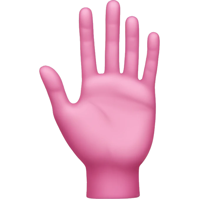 pink hand emoji