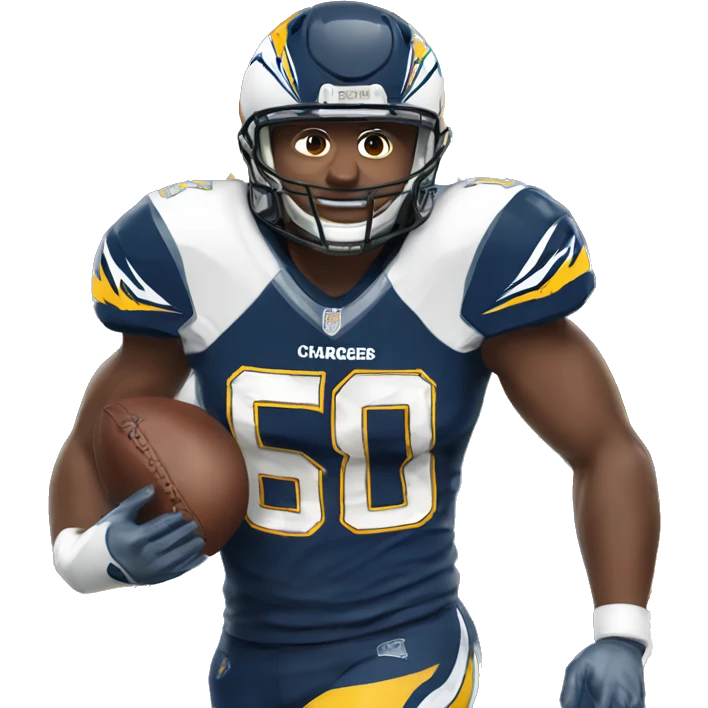 Chargers football player  emoji