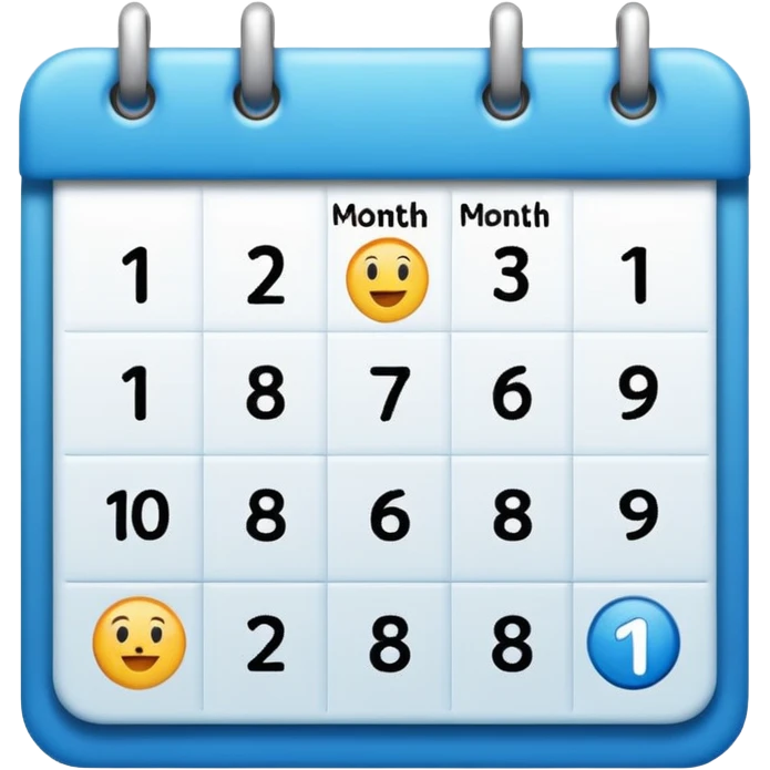 1 month emoji
