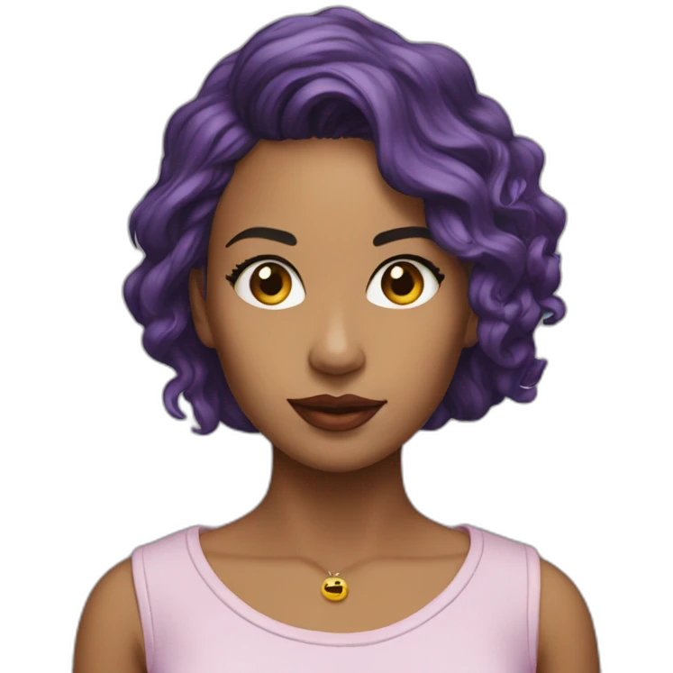 Portrait Rihana emoji