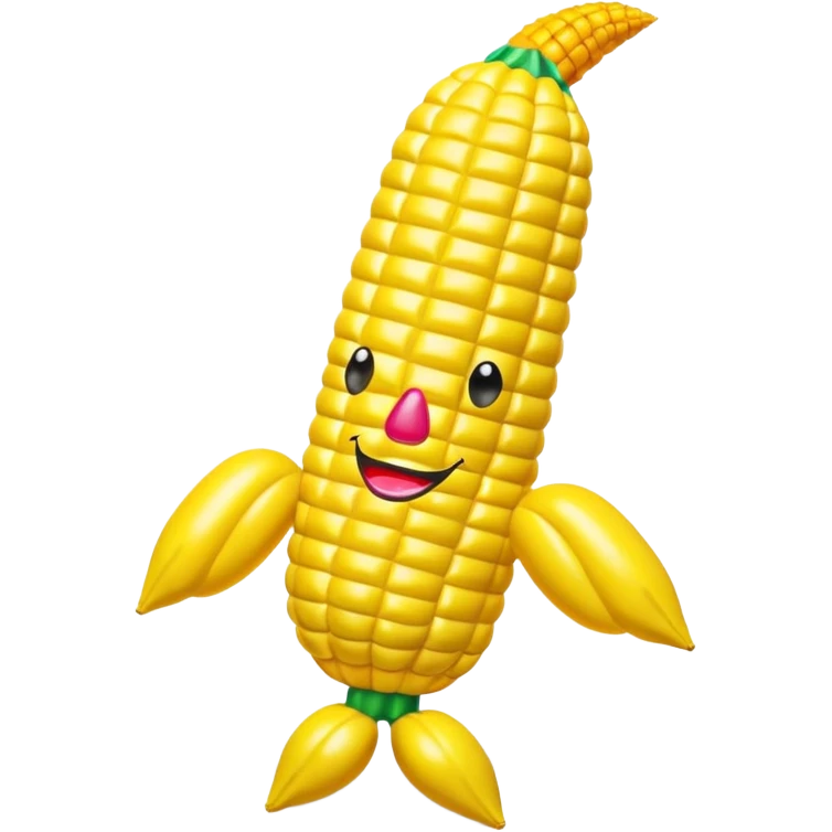 jeff koons inflatable corn pinata emoji