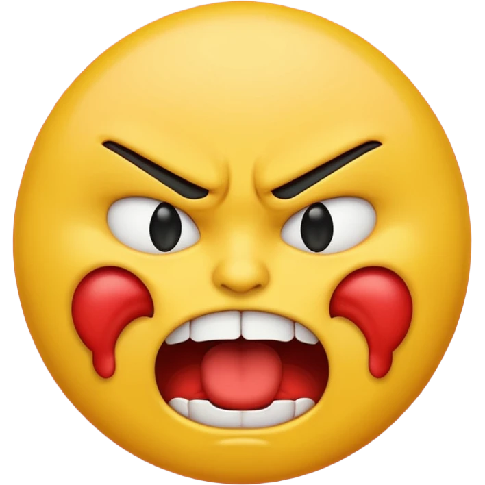 yellow emoji choking himself out in anger emoji