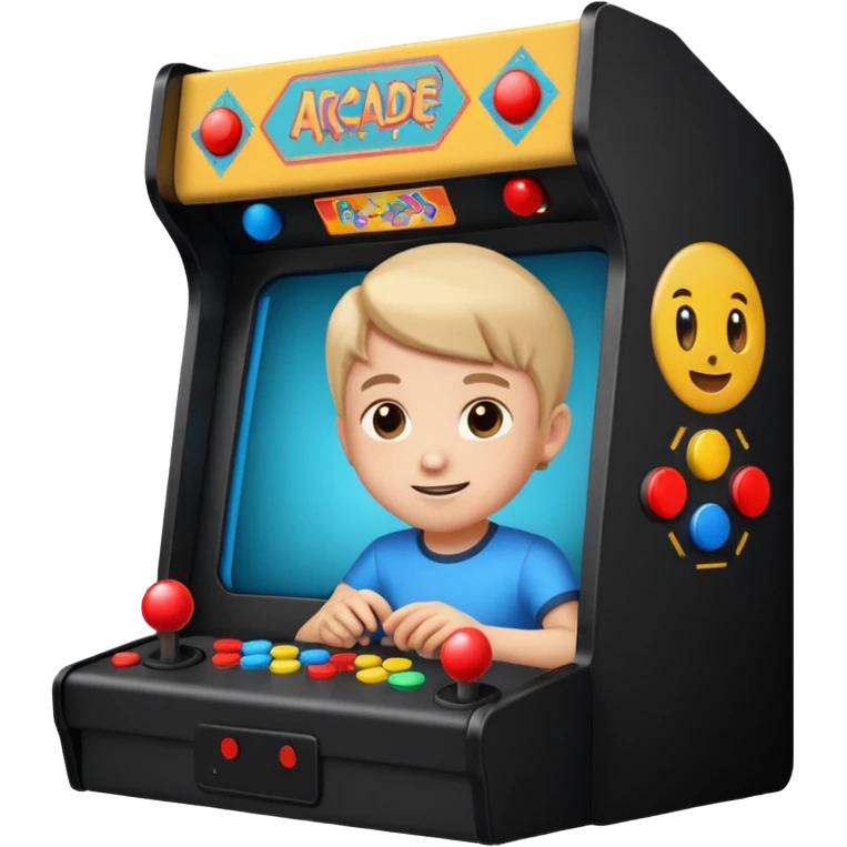 Retro Arcade Kid emoji