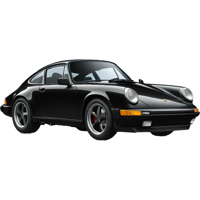 Black Porsche 911 emoji