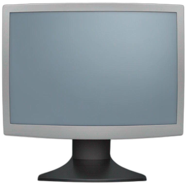 Curved monitor emoji