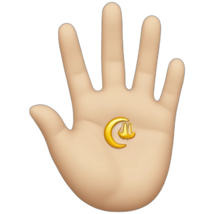 hand saying allah emoji