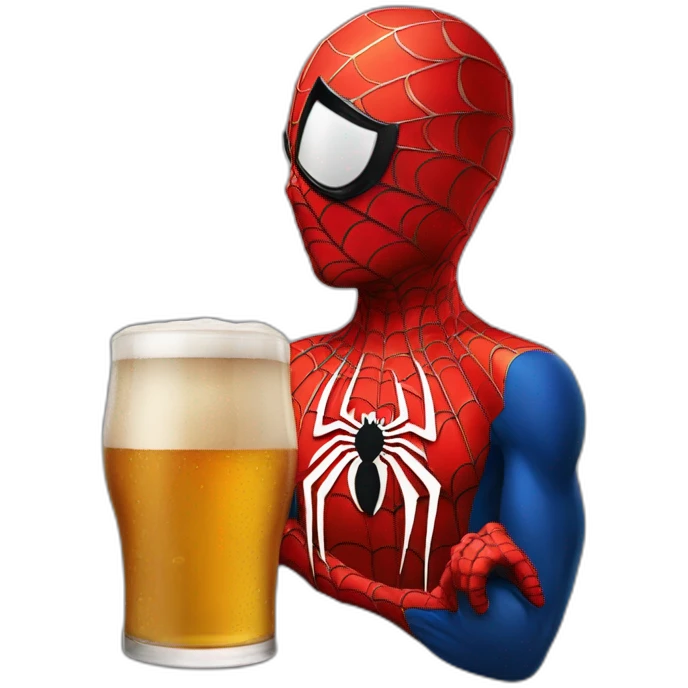 Spiderman biere emoji