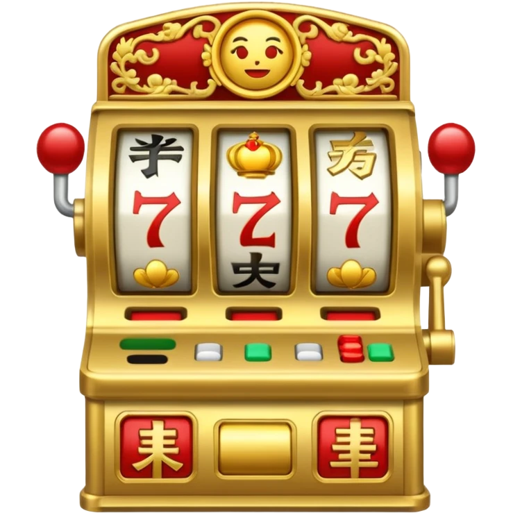Slot machine, macau, chinese emoji