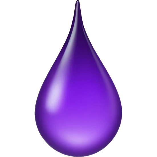 purple water drop emoji