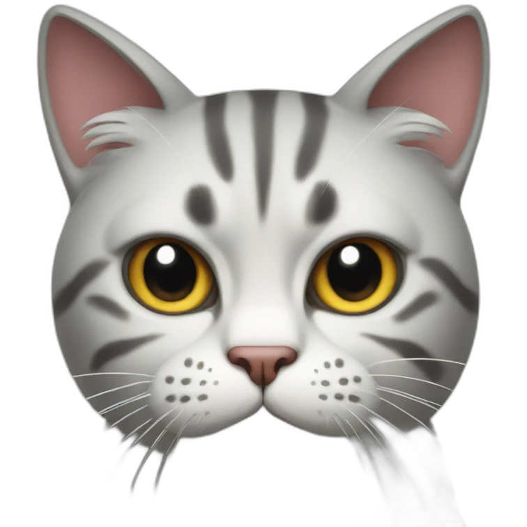 Extremely furious cat emoji