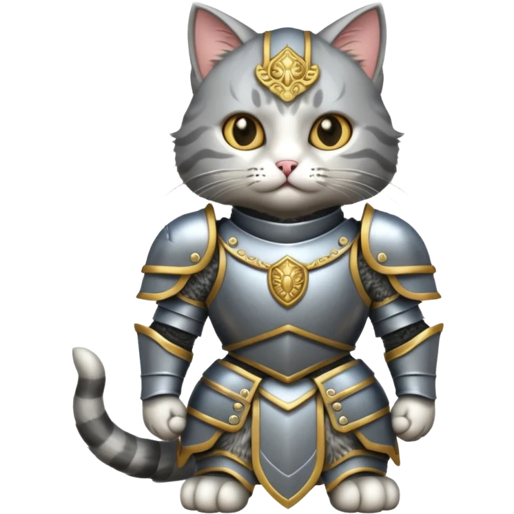 cat in battle armor emoji