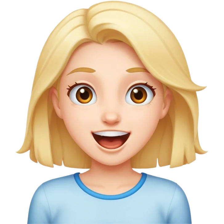 Excited girl emoji