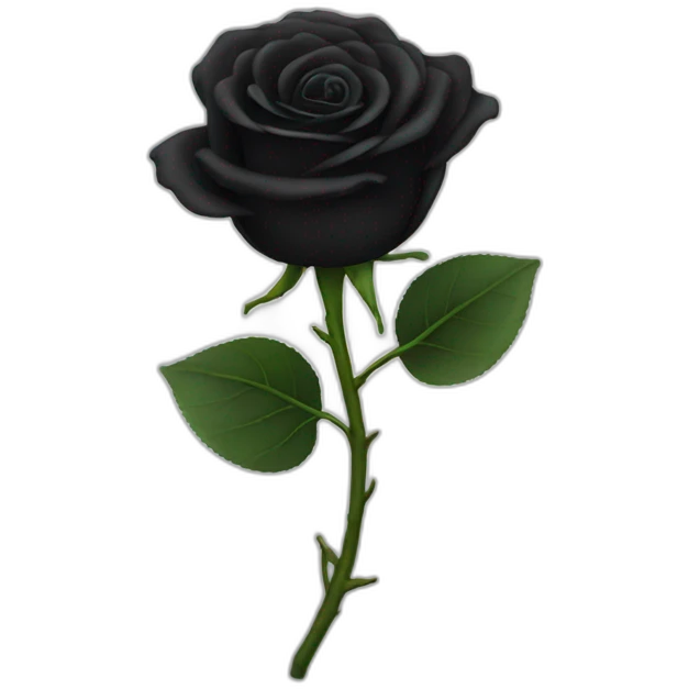 black rose emoji
