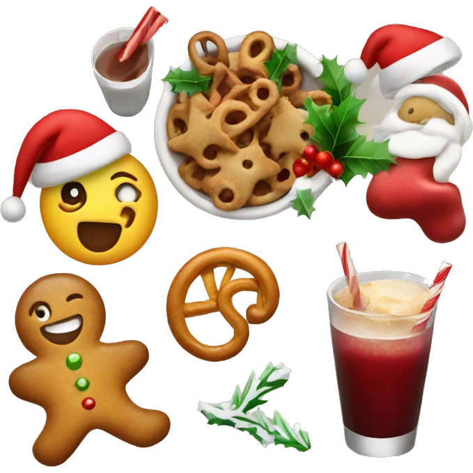 Christmas theme food and drinks emoji